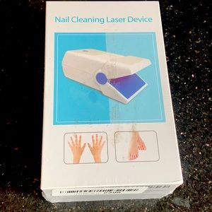 Nail cleaning laser device